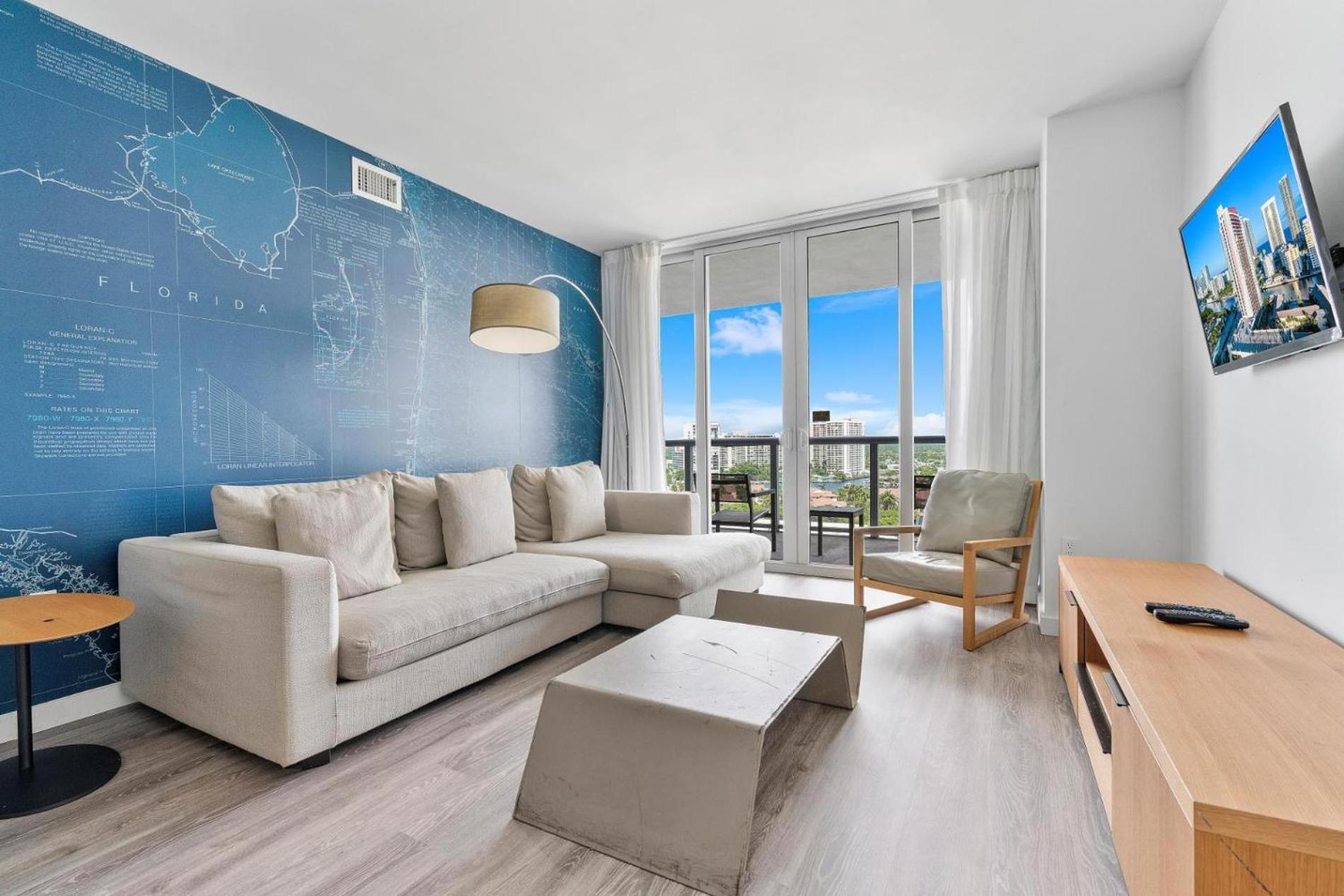 Modern One Bedroom Rental At Beach Walk Resort Miami 18Th Floor Халландейл-Бич Экстерьер фото
